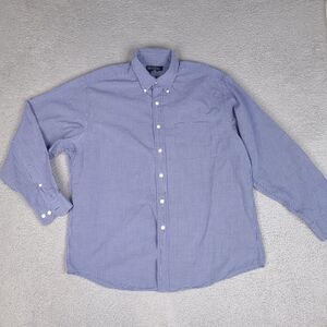 Brooks Brothers Shirt Mens‎ Large Blue Plaid Button Down Long Sleeve